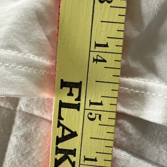 En Saison Top Womens Medium White Cropped Top Puff Sleeve Dainty Soft Feminine - Picture 6 of 6